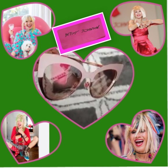 Betsy Johnson Cat Eye Sunglasses. SELECT PIC A B or D - Picture 1 of 12